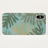 Verblendete tropische Blätter Case-Mate iPhone Hülle (Rückseite (Horizontal))