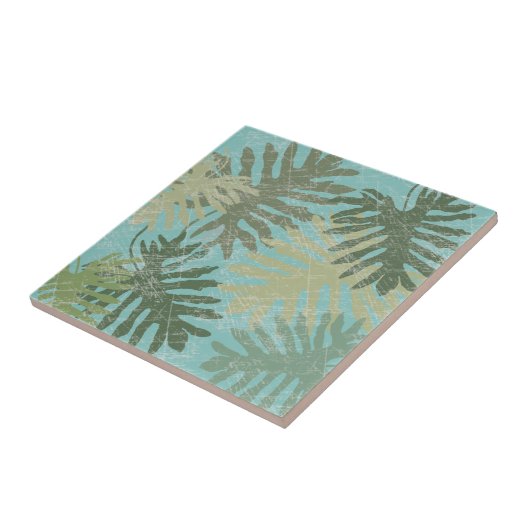 Verblendete tropische Blätter Fliese (Seite)