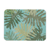 Verblendete tropische Blätter Magnet (Horizontal)