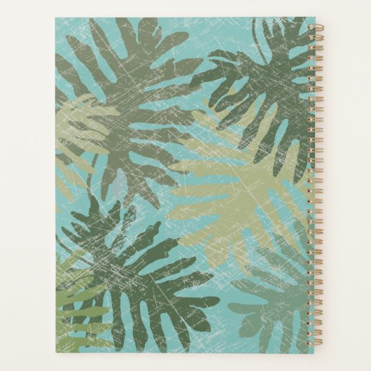 Verblendete tropische Blätter Planer (Rückseite)