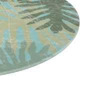 Verblendete tropische Blätter Schneidebrett (Ecke)