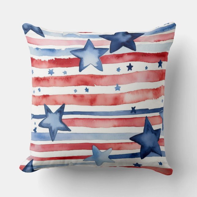 Verblendete US Flagge Kissen (Vorderseite)