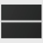 Verblendeter weißer Streifen auf schwarzer Geschen Geschenkpapier (Flach)