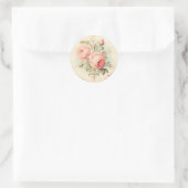 Verblendetes Elegance-Shabby Chic Runder Aufkleber (Tasche)