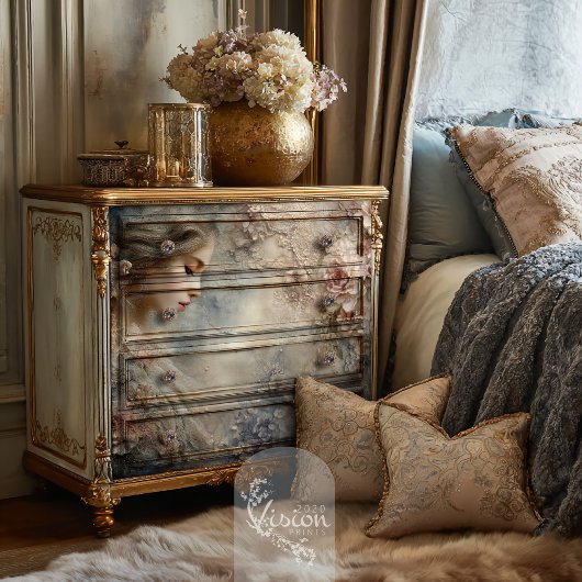 Verblendetes Flüstern Romantisches Shabby Chic der Seidenpapier