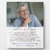 Verblendetes Foto, bis wir wieder Beerdigung Pla t Fotoplatte (Vorderseite)