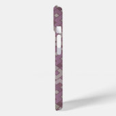 Verblendetes rotes geometrisches Abstrakt Case-Mate iPhone Hülle (Rückseite / Links)