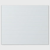 Verblendetes Soft Blue Petite Stripe Geschenk Geschenkpapier (Flach)