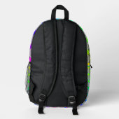 Verblendetraster von Kenneth Yoncich Bedruckter Rucksack (Rückseite)