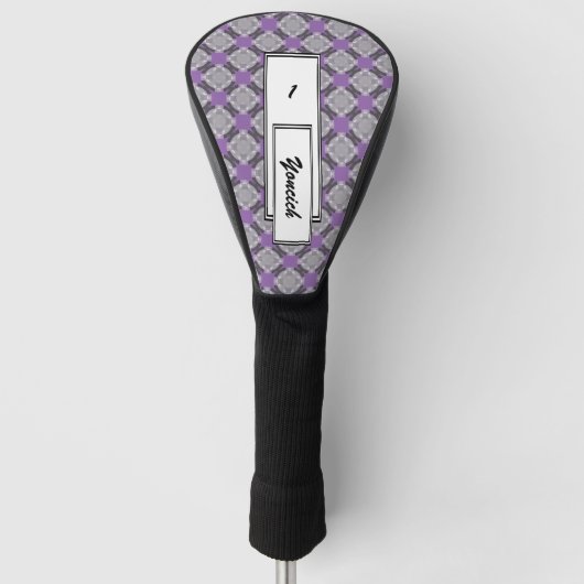 Verblendetraster von Kenneth Yoncich Golf Headcover (Vorderseite)