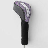 Verblendetraster von Kenneth Yoncich Golf Headcover (angewinkelt)