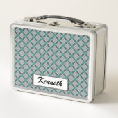 Verblendetraster von Kenneth Yoncich Metall Lunch Box (Vorderseite)