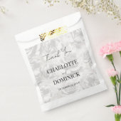 Verblichene graue Rose Personalisiert Hochzeit Dan Geschenktütchen (Versiegelt)