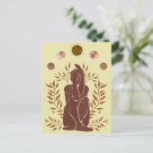 Verblichene Planeten, die den Menschen als Goldwüs Postkarte (Stehend Vorderseite)