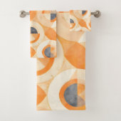 verblichene Terra Geometrics Badhandtuch Set (Insitu)