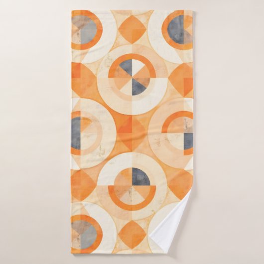 verblichene Terra Geometrics Badhandtuch Set (Badehandtuch)