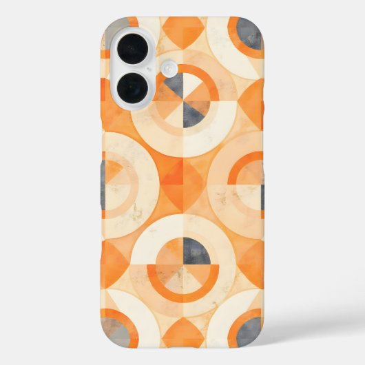 verblichene Terra Geometrics Case-Mate iPhone Hülle (Rückseite)