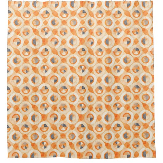 verblichene Terra Geometrics Duschvorhang (Vorderseite)