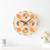 verblichene Terra Geometrics Große Wanduhr (Zuhause)