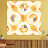verblichene Terra Geometrics Leinwanddruck (Insitu (Wohnzimmer))