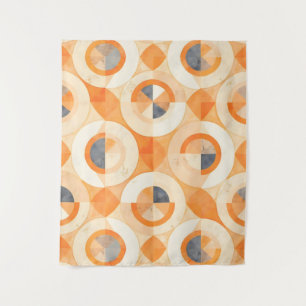 verblichene Terra Geometrics Wandteppich