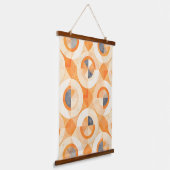 verblichene Terra Geometrics Wandteppich Mit Holzrahmen (Gewinkelt)