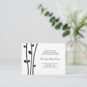 Verbliebene Empfang-Umschließung für schwarze Bran Begleitkarte (Stehend Vorderseite)