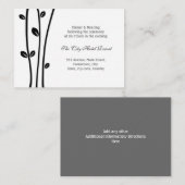 Verbliebene Empfang-Umschließung für schwarze Bran Begleitkarte (Vorne/Hinten)