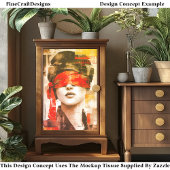 Verblindete Abstrakte Art DM7LF Dekoupage Seidenpapier