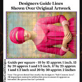 Verblindete Frau, rosa Kleid DH8R Decoupage Seidenpapier