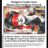 Verblindete weibliche Abstrakte Art DM7L Dekoupage Seidenpapier