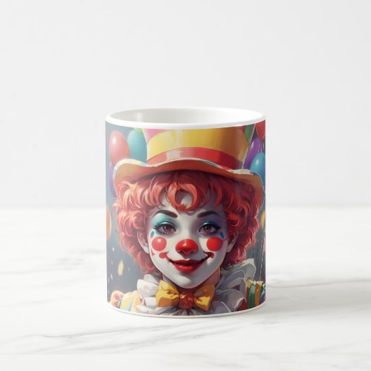 Verblüffender benutzerdefinierter Monogramm-Clown- Kaffeetasse (Mittel)
