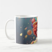 Verblüffender benutzerdefinierter Monogramm-Clown- Kaffeetasse (Links)