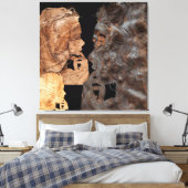 Verblüffendes Frauenprofil Leinwanddruck (Insitu (Schlafzimmer))
