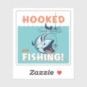 Verblüfft vom Fischfang Aufkleber (Blatt)