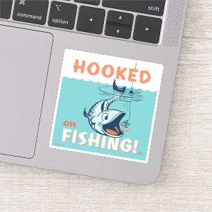Verblüfft vom Fischfang Aufkleber
