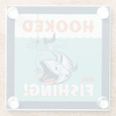 Verblüfft vom Fischfang Glasuntersetzer (Rückseite)