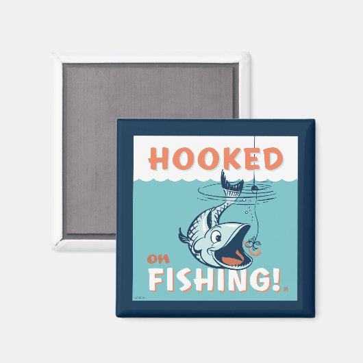 Verblüfft vom Fischfang Magnet (Vorderseite/Rückseite)