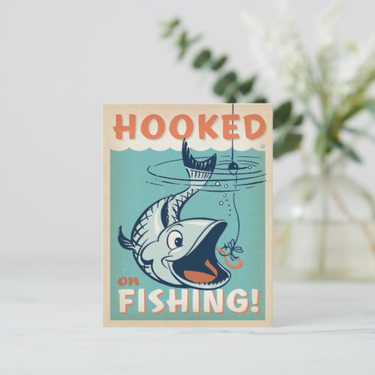 Verblüfft vom Fischfang Postkarte (Stehend Vorderseite)