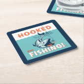 Verblüfft vom Fischfang Rechteckiger Pappuntersetzer (angewinkelt)