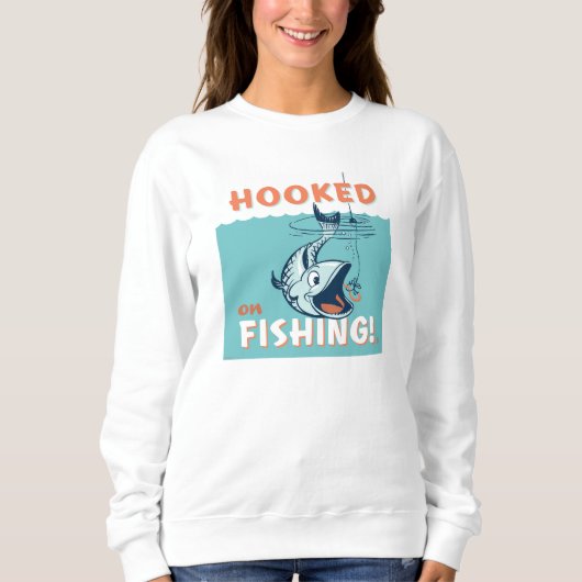 Verblüfft vom Fischfang Sweatshirt (Vorderseite)