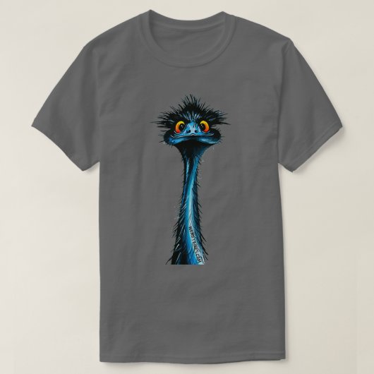 verblüffter Emu T-Shirt (Design vorne)