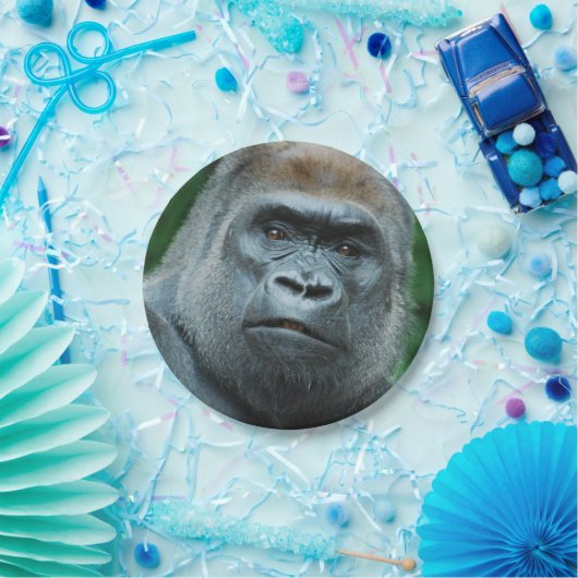 Verblüffter Gorilla Pappteller (Party)