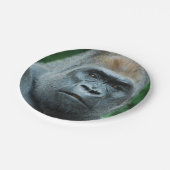 Verblüffter Gorilla Pappteller (Schrägansicht)