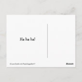 (Verborgen) Fantastischer Golden Retriever Circus Postkarte (Rückseite)