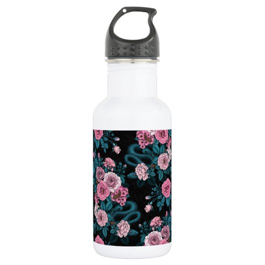 Verborgen in den Rose 2 Edelstahlflasche (Vorderseite)