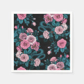 Verborgen in den Rose 2 Serviette (Vorderseite)