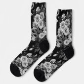Verborgen in den Rosen 3 Socken (Linkes Detail)