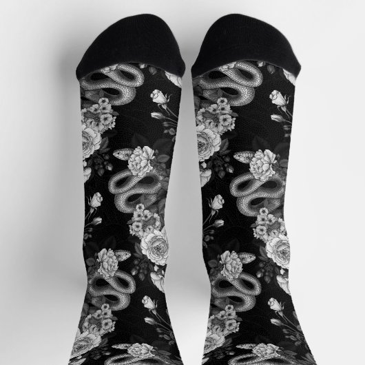 Verborgen in den Rosen 3 Socken (Oben)