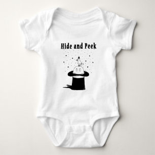 Verborgen und Flüchtige Blick-Hut-Baby-Bodysuit Baby Strampler